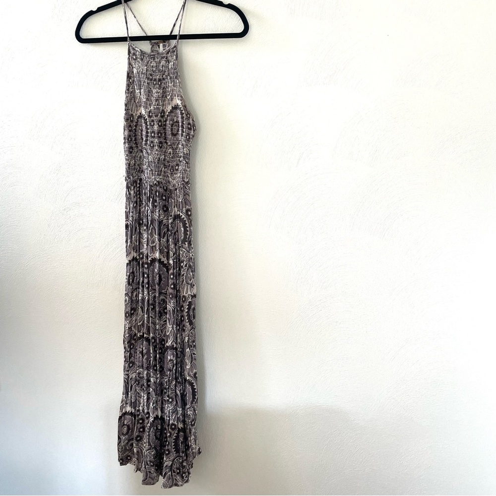 Free People Seasons in the Sun Smocked Midi Slip Dress
